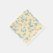 Shabby Chic Zitronen Blumen Serie Design #7 Serviette (Ecke)