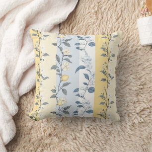 Shabby Chic Zitronen-Blumen-Serie Design #9 Kissen