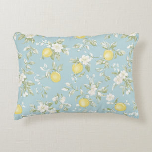 Shabby Chic Zitronen Blumenreihe Design #5 Dekokissen