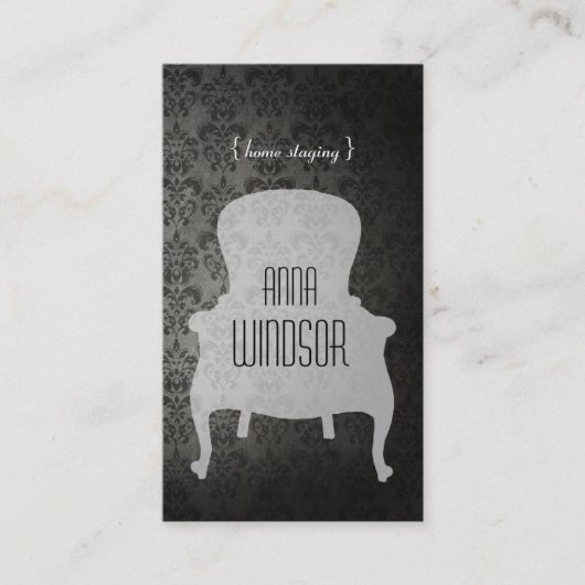 Shabby Chic-Zuhause-Inszenierungs-Geschäfts-Karte Visitenkarte (Vorderseite)