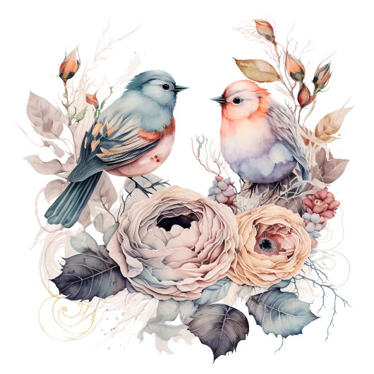 Shabby Chicen und Blume Seidenpapier