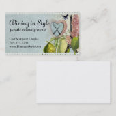 Shabby Chicgabelmesser Visitenkarte (Vorne/Hinten)