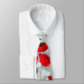 Shabby Chicmohnblumen und Gänseblümchen- rot und Krawatte (Gebunden)