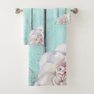 Shabby Country Chic Badezimmer Handtuch Set