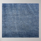 Shabby denim: blaue Jeans-Textur Poster (Vorne)