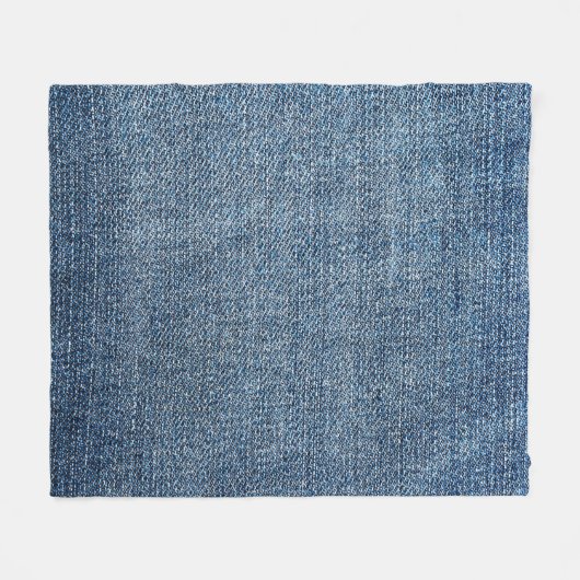 Shabby Denim Textur für Hintergrund. Blue Jeans Fleecedecke (Vorderseite (Horizontal))