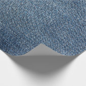 Shabby Denim Textur für Hintergrund. Blue Jeans Geschenkpapier (Ecke)