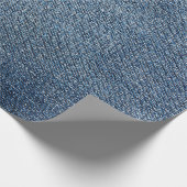 Shabby Denim Textur für Hintergrund. Blue Jeans Geschenkpapier (Ecke)