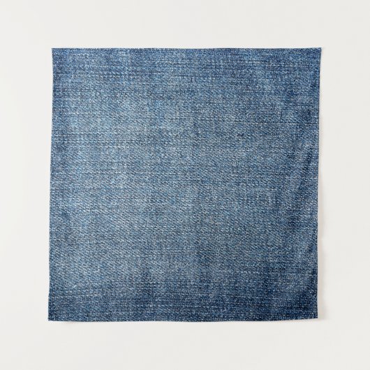 Shabby Denim Textur für Hintergrund. Blue Jeans Wandteppich (Vorderseite)