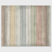 Shabby Earth Colored Wood Geschenkpapier (Flach)