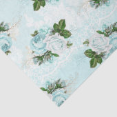 Shabby Floral Aqua Serie Design 1 Seidenpapier (Detail)