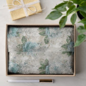 Shabby Floral Aqua Serie Design 2 Seidenpapier (Geschenk)