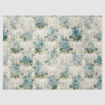 Shabby Floral Aqua Serie Design 2