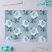Shabby Floral Blue Serie Design 1 Seidenpapier (Basteln)