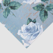 Shabby Floral Blue Serie Design 1 Seidenpapier (Detail)