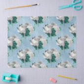 Shabby Floral Blue Serie Design 1 Seidenpapier (Basteln)