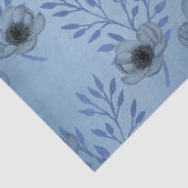 Shabby Floral Blue Serie Design 3 Seidenpapier (Detail)