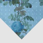Shabby Floral Blue Serie Design 5 Seidenpapier (Detail)