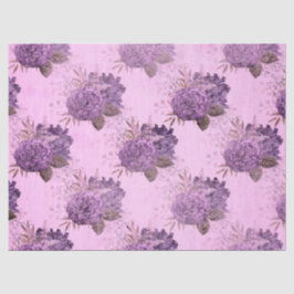Shabby Floral Lila Series Design 10 Seidenpapier