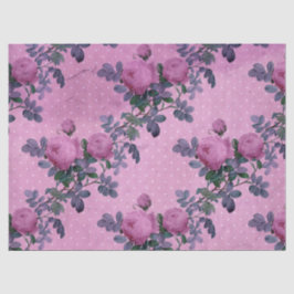 Shabby Floral Lila Series Design 1 Seidenpapier