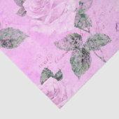 Shabby Floral Lila Series Design 5 Seidenpapier (Detail)