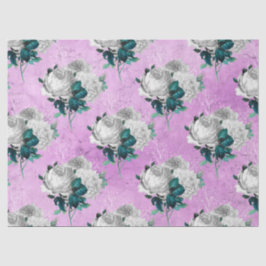 Shabby Floral Lila Series Design 8 Seidenpapier