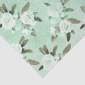 Shabby Floral Mint Series Design 11 Seidenpapier (Detail)