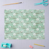Shabby Floral Mint Series Design 14 Seidenpapier (Basteln)