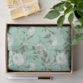 Shabby Floral Mint Series Design 14 Seidenpapier (Geschenk)