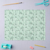 Shabby Floral Mint Series Design 7 Seidenpapier (Basteln)