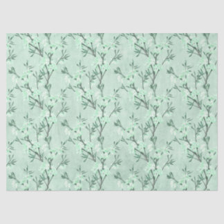 Shabby Floral Mint Series Design 7 Seidenpapier
