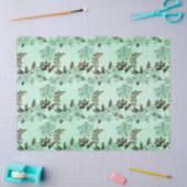 Shabby Floral Mint Series Design 8 Seidenpapier (Basteln)