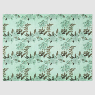 Shabby Floral Mint Series Design 8 Seidenpapier