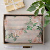 Shabby Floral Peach Serie Design 1 Seidenpapier (Geschenk)