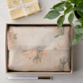 Shabby Floral Peach Serie Design 2 Seidenpapier (Geschenk)