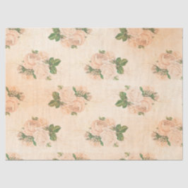 Shabby Floral Peach Serie Design 2 Seidenpapier
