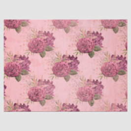 Shabby Floral Pink Serie Design 11 Seidenpapier