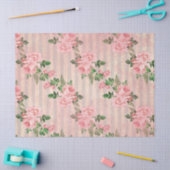 Shabby Floral Pink Series Design 6 Seidenpapier (Basteln)