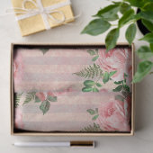 Shabby Floral Pink Series Design 6 Seidenpapier (Geschenk)