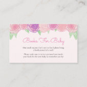 Shabby Floral Rose Babydusche Buchungsanfrage Begleitkarte (Vorderseite)