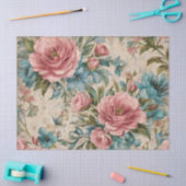 Shabby Floral Seidenpapier (Basteln)
