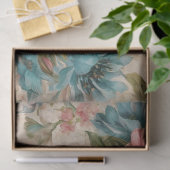 Shabby Floral Seidenpapier (Geschenk)