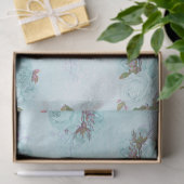 Shabby Floral Turquoise Serie Design 10 Seidenpapier (Geschenk)