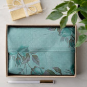 Shabby Floral Turquoise Series Design 2 Seidenpapier (Geschenk)