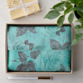 Shabby Floral Turquoise Series Design 4 Seidenpapier (Geschenk)