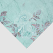 Shabby Floral Turquoise Series Design 5 Seidenpapier (Detail)