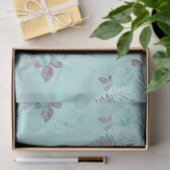 Shabby Floral Turquoise Series Design 5 Seidenpapier (Geschenk)