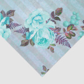 Shabby Floral Turquoise Series Design 6 Seidenpapier (Detail)