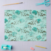 Shabby Floral Turquoise Series Design 8 Seidenpapier (Basteln)