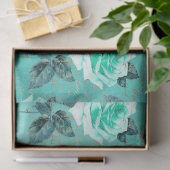 Shabby Floral Turquoise Series Design 9 Seidenpapier (Geschenk)